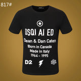 Dsq2 T Shirt Casual Sports Printed Short Sleeve Summer Men