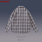 MIJKO Mens Jacket Unisex Plaid Jacket