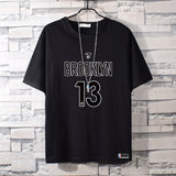 Basketball Sports T Shirt Nba Basketable Nets Team Owen 11 Sports Pure Cotton T-Shirt Male Summer Round Neck All-Matching Student