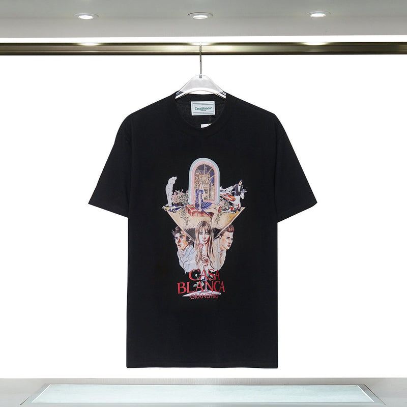 Casablanca T Shirts Unisex Fashion Loose Tee
