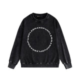 Purple Brand Distressed Sweatshirt Retro Vintage Crew Neck Sweater