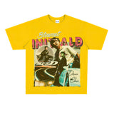 Film Star T Shirt Jay Chou Short Sleeve Retro Street Printed round Neck T-shirt for Men and Women