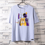 Basketball Sports T Shirt Basketball Sports Lakers Memorial Kobe Short Sleeve T-Shirt Male Students All-Match Loose