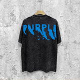 Purple Brand Distressed T Shirts Short Sleeve