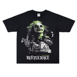 Film Star T Shirt Cotton Short Sleeve Loose Nostalgic American Retro T-shirt Men and Women