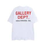Gallery Dept T Shirts Spring/Summer Gallery Dept City Poster Printing Loose Half Sleeve Short Sleeve