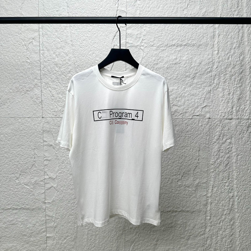 Cp Company T Shirts Summer Crew Neck Casual Cotton Short Sleeves