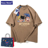 Nasa T-Shirt Short-Sleeved T-Shirt Women'S Loose Couple Outfit Summer T-Shirt Top