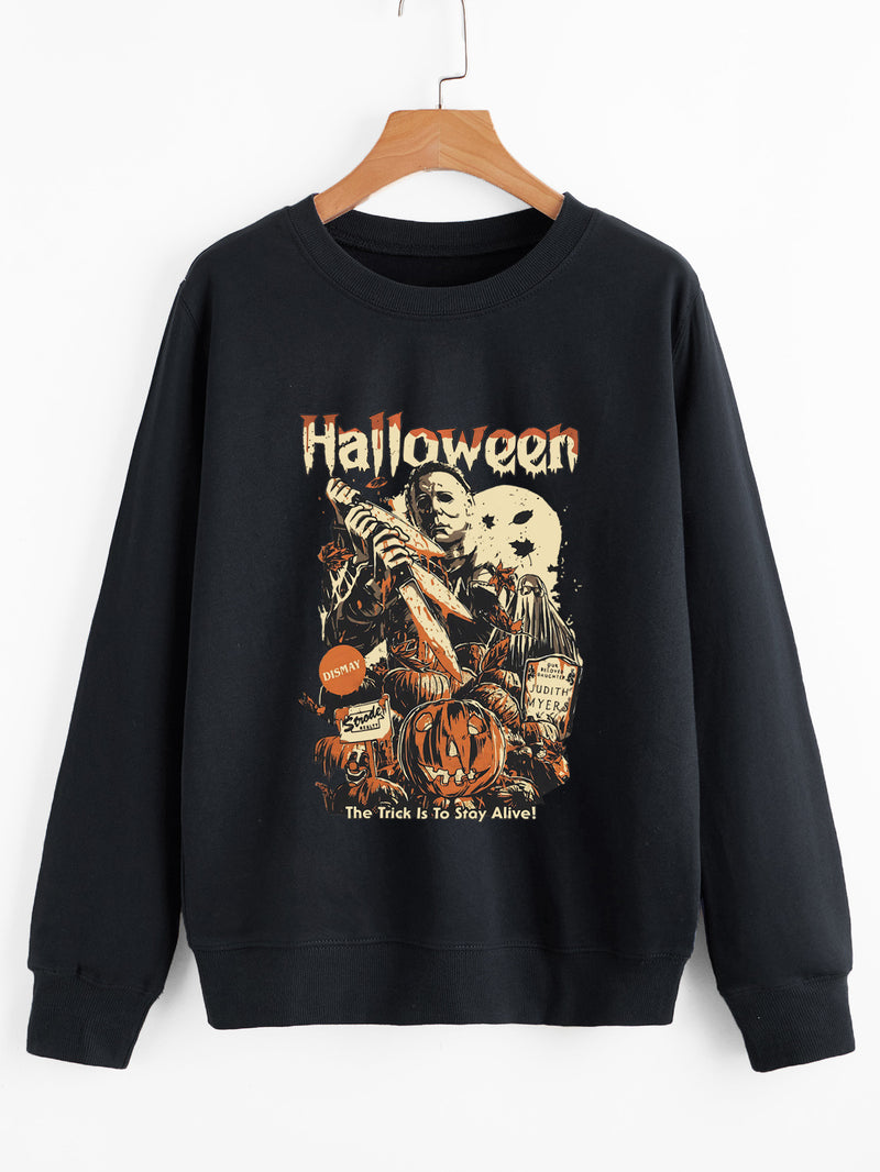 Colorful Halloween the is to stay Sweatshirt Hor