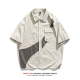 Men's Shirt Short-Sleeved Shirt Men's Summer Loose Casual
