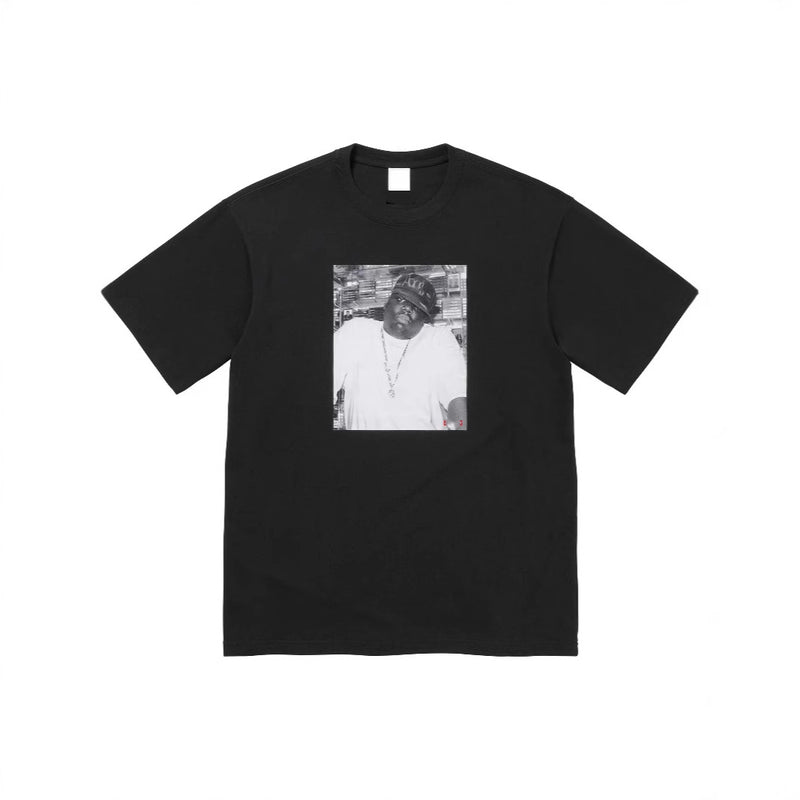 Mens T-shirts 24FW BIGGIE S/S TOP rap characters short-sleeved T-shirts pure cotton