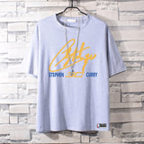 Basketball Sports T Shirt Pure Cotton Curry Basketball Sports Breathable Short Sleeve T-Shirt For Men