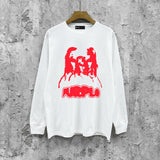 Purple Brand Long Sleeve T-Shirt Fashion Loose Long Sleeve Top