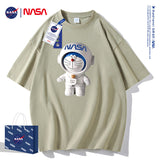 Nasa T Shirt Cotton Short-Sleeved T-Shirt Couple Summer Student Half Sleeve T-Shirt
