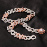 Chains Hip Hop Pentagram Cuban Chain Sense Zircon Clavicle Chain St. Valentine's
