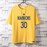 Basketball Sports T Shirt Summer Warriors Curry 30 Student Basketball Sports Breathable Short Sleeve T-Shirt Men