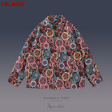 MIJKO Mens Jacket Embroidered Mainstream Fashion Jacket Windbreaker