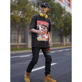 Basket Ball Star T Shirt Jimmy Butler Printed Washed Distressed T-shirt Cotton Short Sleeve round Neck