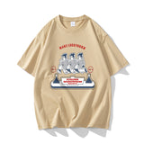 Nasa T Shirt Loose Men'S And Women'S Short-Sleeved Couple T-Shirt