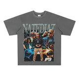 Film Star T Shirt Speed and Passion Pure Cotton Short Sleeve Loose T-shirt Men