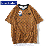 Nasa T-Shirt Short-Sleeved T-Shirt Men'S Summer Five-Point T-Shirt