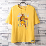 Basketball Sports T Shirt Basketball Sports Lakers Memorial Kobe Short Sleeve T-Shirt Male Students All-Match Loose
