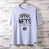 Basketball Sports T Shirt Summer Loose Short Sleeves T-Shirt Men'S Basketball Nets Owen Durant