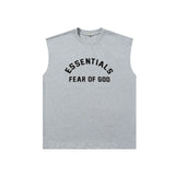 Fog Essentials tank spring summer FOG letter crew neck casual vest