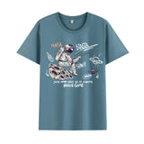 Basketball Sports T Shirt Summer Short-Sleeved T-Shirt Male Handsome Loose Student Nasa Astronaut