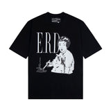 ERD T Shirts Cartoon Print Loose-Fitting Casual T-shirt