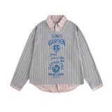 Unisex long-sleeved shirt autumcut out lapel polo shirt