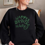 Hoodies Happee Birthdae Harry Magic