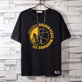 Basketball Sports T Shirt Curry Printed Loose Large Size Short Sleeve T-Shirt For Men