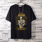 Basketball Sports T Shirt Short-Sleeved T-Shirt Men'S Lakers Kobe Loose Large Size Top Student