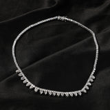 Chains Zircon Tennis Chain Love Necklace ins Clavicle Chain Spectrum Royalty