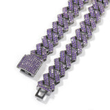 Chains Hip Hop Copper Zircon Chain Vintage Plated Cuban Chain St. Valentine's