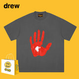 Drew T Shirts Cotton Short-Sleeved Smiley T-shirt