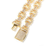 Chains Hip Hop Necklace Full Diamond I-Zircon Necklace INS Royalty St. Valentine's