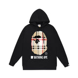 Bathing Ape Hoodie Autumn/Winter Letter Print Loose Hoodie Pullover Ape Sweater