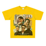 Film Star T Shirt Loose Japanese Style Retro Street Cotton T-shirt Men