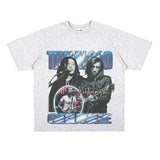Film Star T Shirt Loose Weight Retro Street Cotton T-shirt