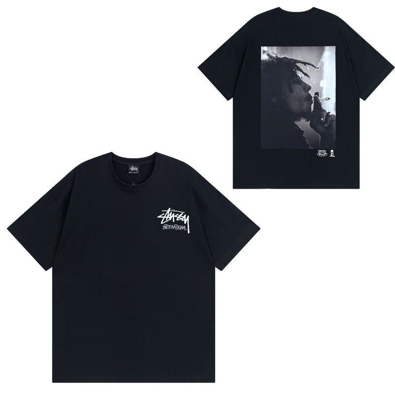 Stussy T Shirts Casual Versatile Loose T Shirts Couple