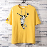 Basketball Sports T Shirt Kobe No. 24 Cotton Short-Sleeved T-Shirt Male Student Loose Leisure Sports