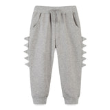 Boy Pants Autumn Children Sports Pants Boys Flower Gray Sweater Pants Casual