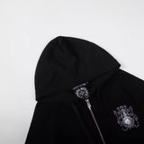 CHH Chrome Heart Hoodie Sanskrit embroidered hooded zip-up sweater