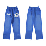 Mens trendy Hoodie & Pants Wash Water Make Old Hoodies Sweater Trousers