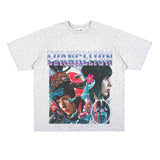 Film Star T Shirt European and American Classic Movie Attack Shell Mobile Team Short Sleeve Loose Retro Printed T-shirt
