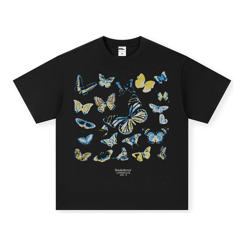 Vintage T-shirts Printed Short Sleeve T-Shirts Washed and Old Fall
