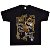 Basket Ball Star T Shirt Basketball Kyrie Irving Short Sleeve Printed American T-Shirt Retro Pure Cotton