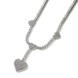Chains Love Tennis Chain Necklace Copper Inlaid Zircon Spectrum Royalty